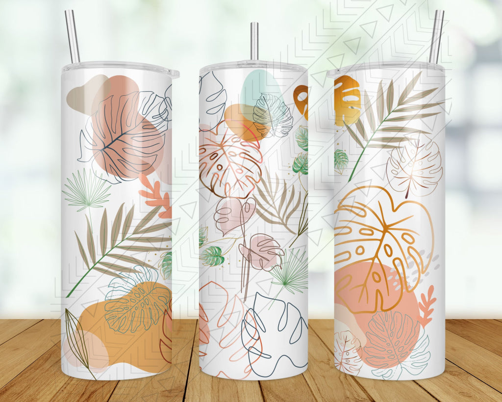 Boho Monstera Tumbler 20Oz Metal