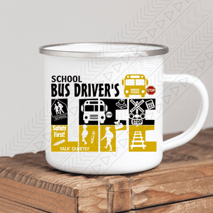 Bus Driver Life Enamel Mug Mug