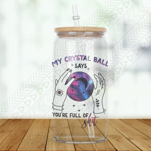 Crystal Ball Glass Can