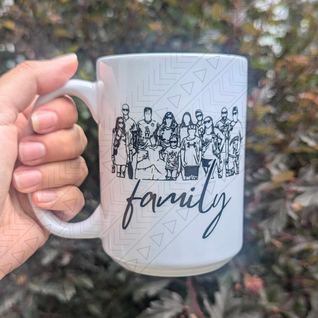 Custom Line Art Mug