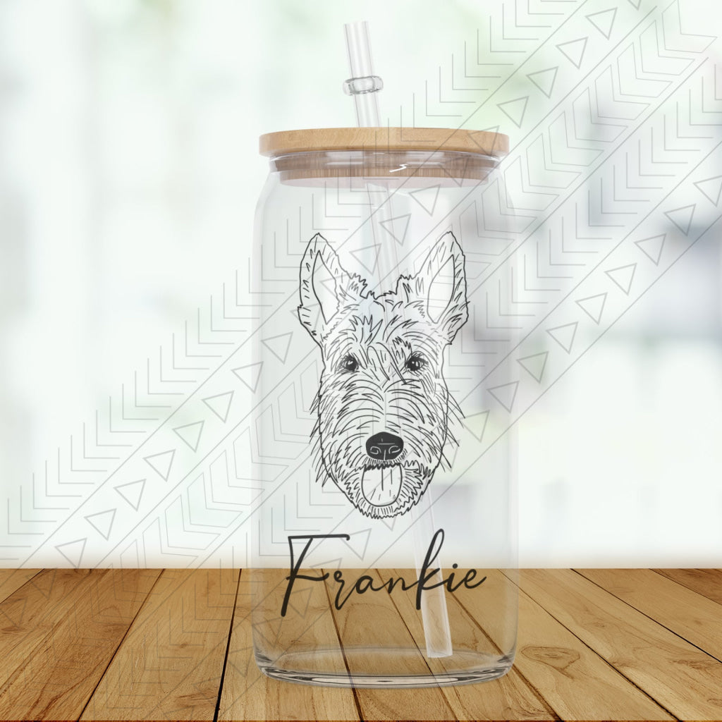 Dog Breed Glass(1 Dog) Glass Can