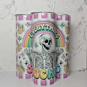 Everything Sucks Puff Tumbler