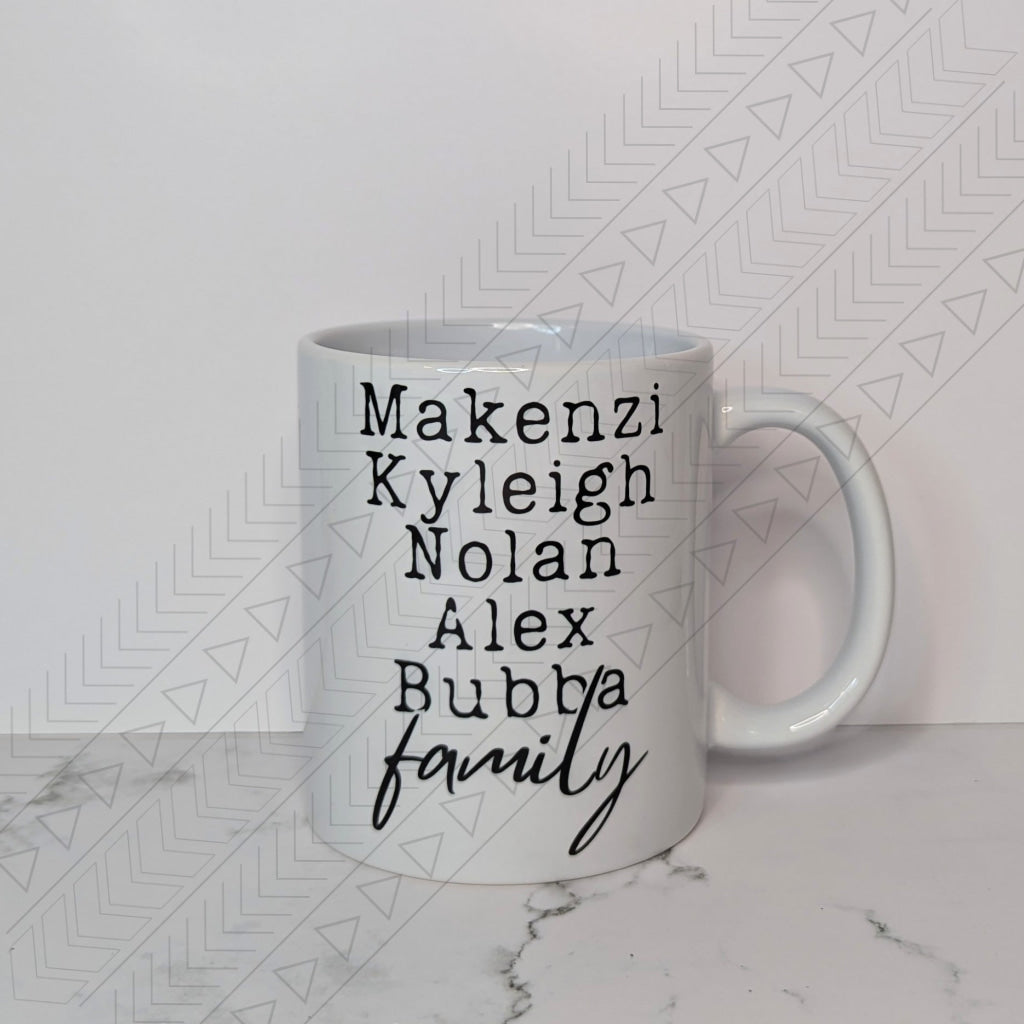 Family/Friend Names Mug