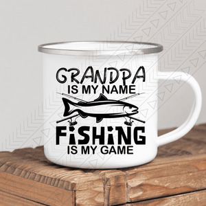 Grandpa Fishing Enamel Mug Mug