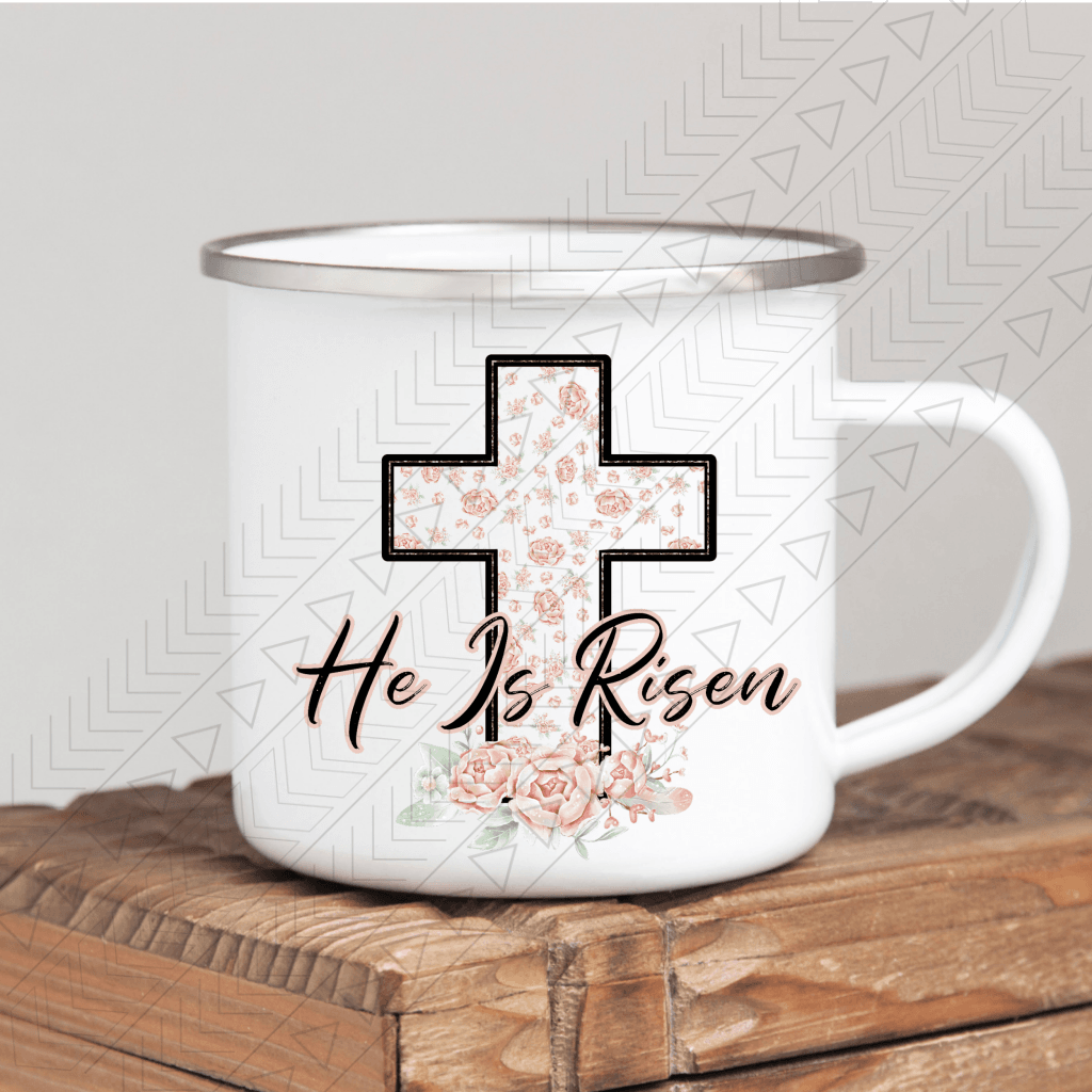 He Is Risen Floral Mug