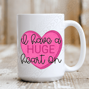 Heart On Ceramic Mug 15Oz Mug