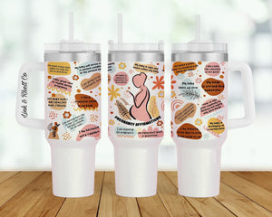 Pregnancy Affirmations 40oz Tumbler