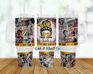 C rime Junkie 40oz Tumbler