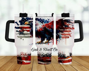 Patriotic Eagle 40oz Tumbler