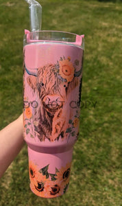 Highland Cow 40oz Tumbler