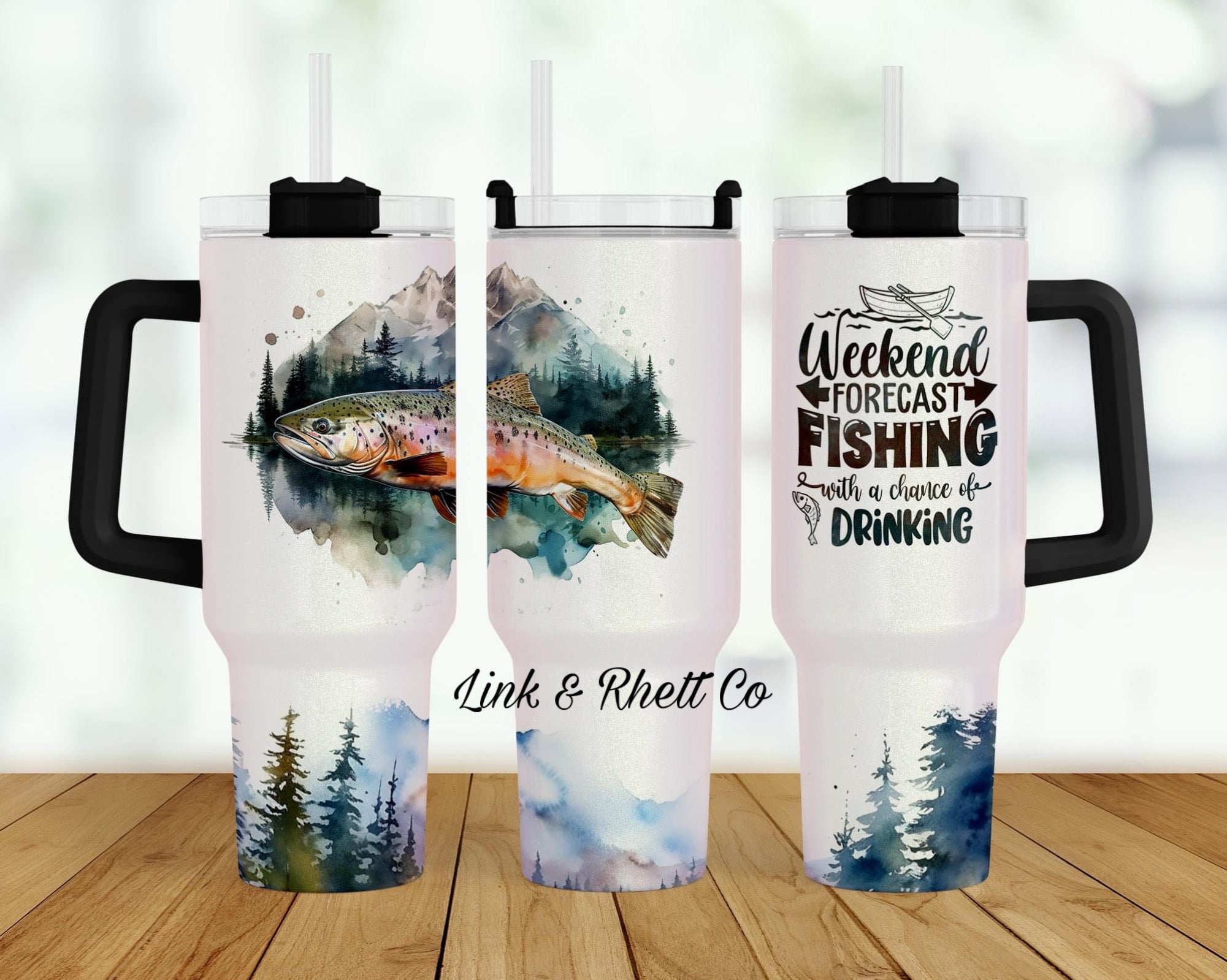 Weekend Forecast Fishing 40oz Tumbler