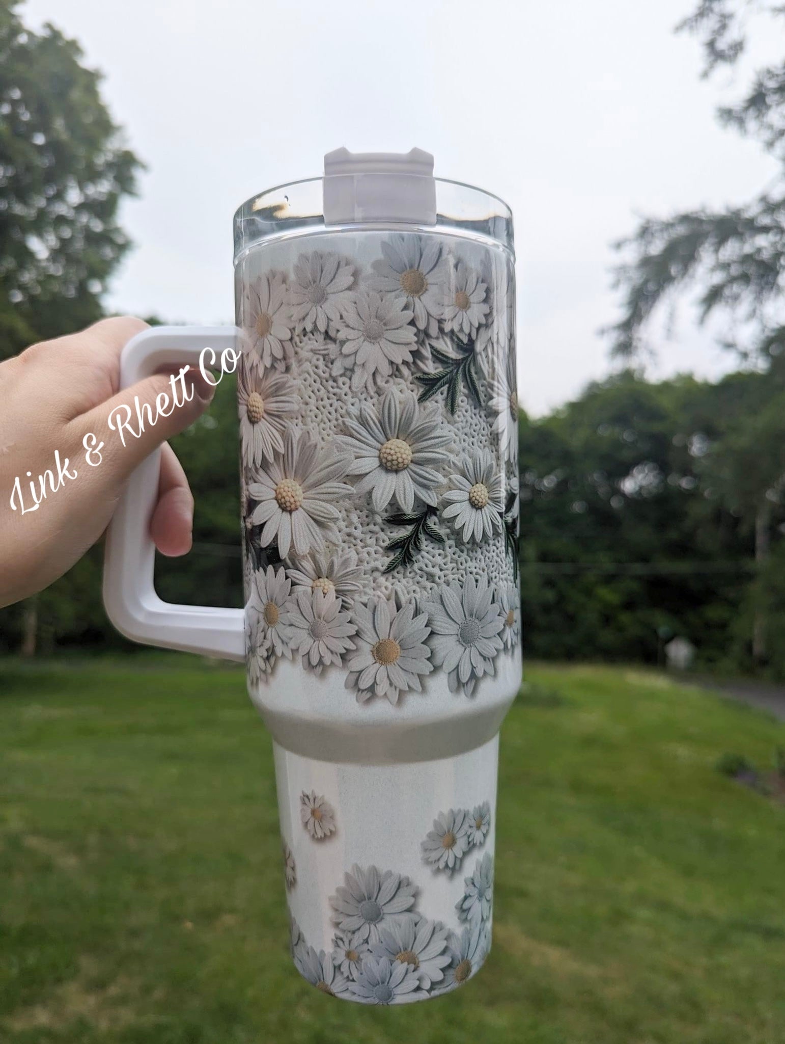 3D Flower 40oz Tumbler