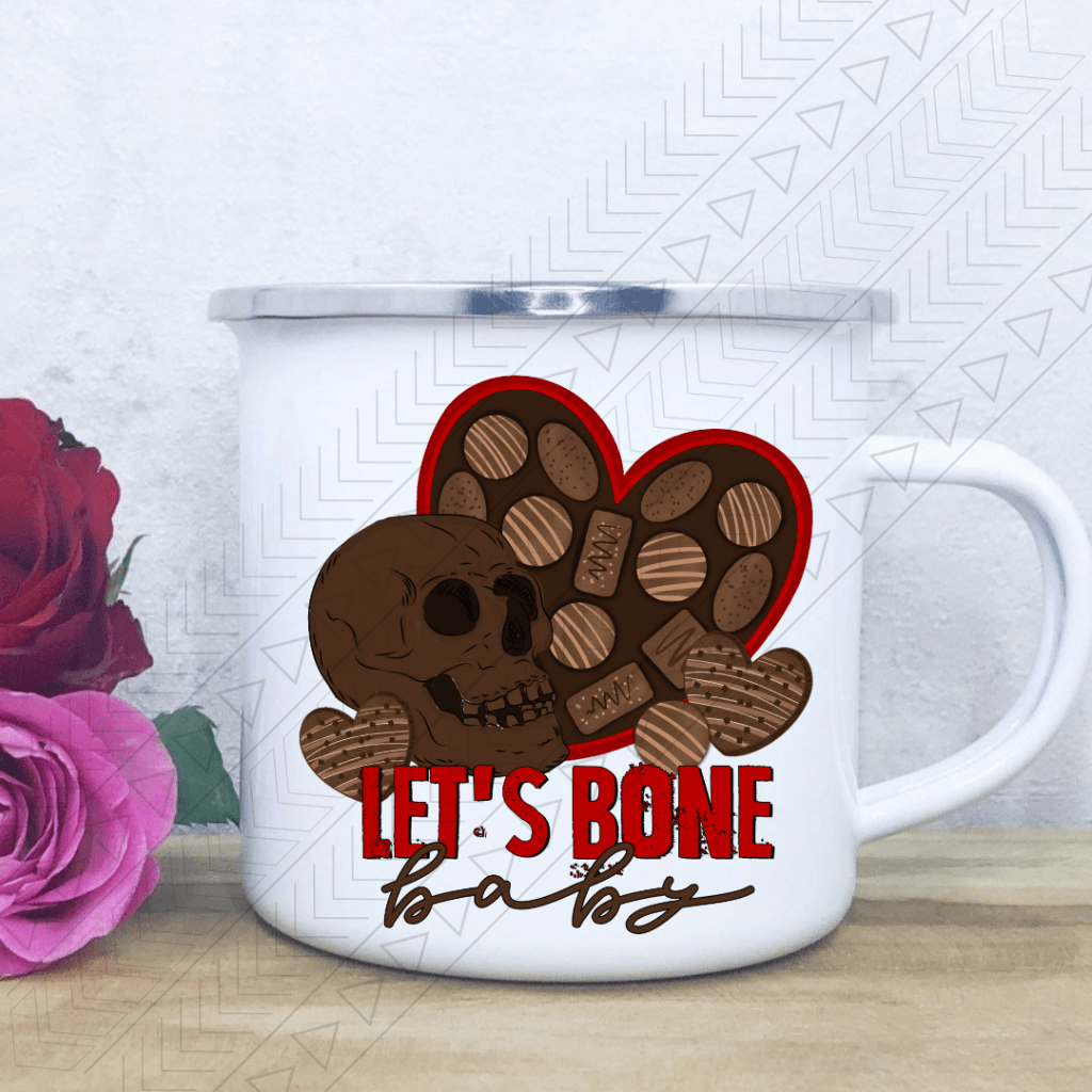 Lets Bone Enamel Mug Mug