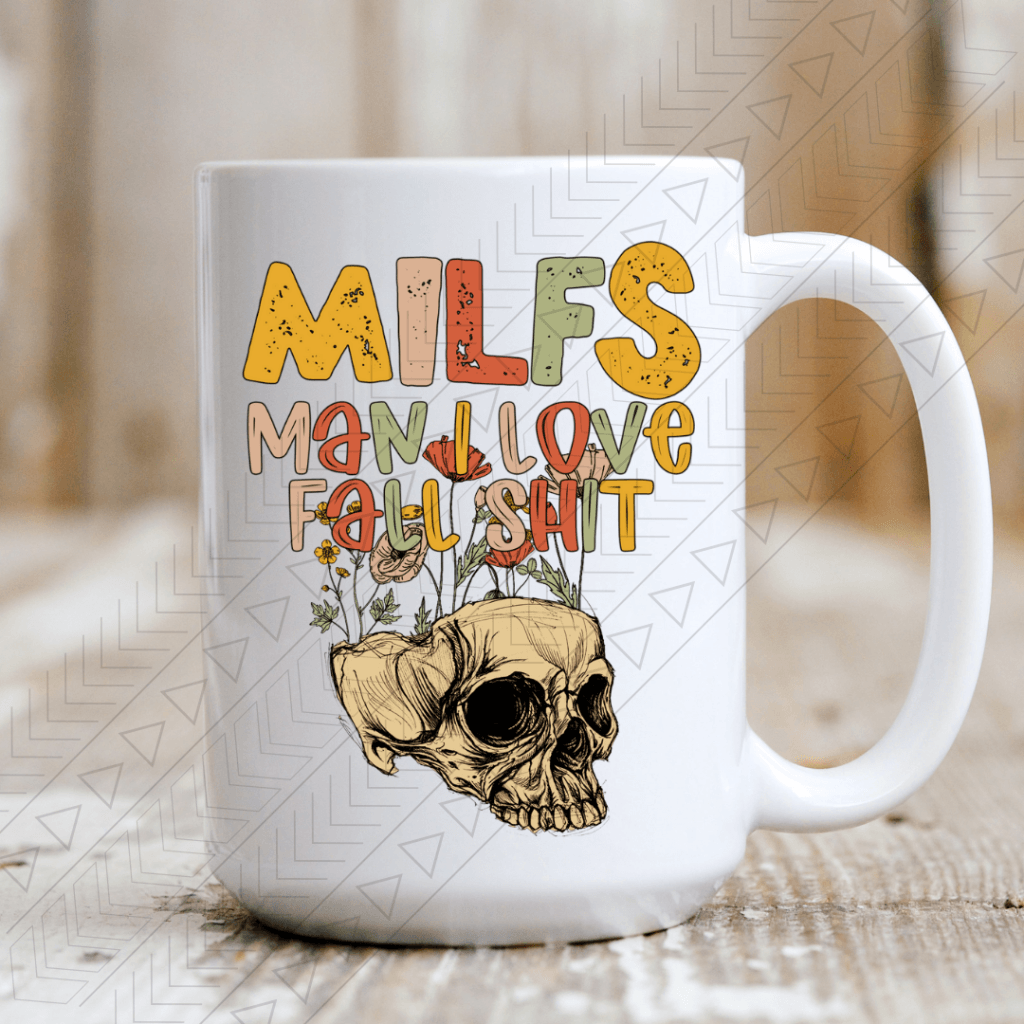 Milfs Love Fall Ceramic Mug 15Oz Mug