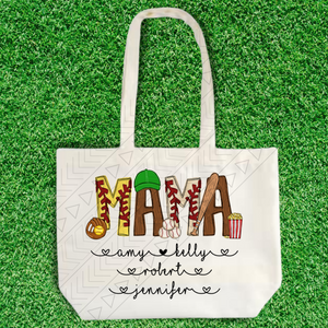 Name & Kids Baseball/softball Tote Tote