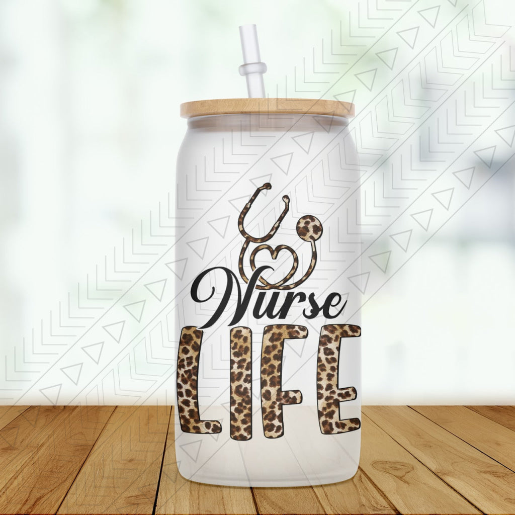 Nurse Life Glass Can