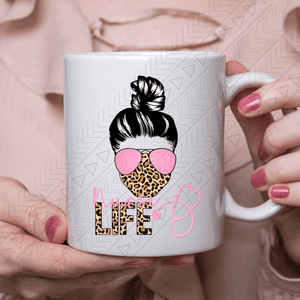 Nurse Life Messy Bun Ceramic Mug 11Oz Mug