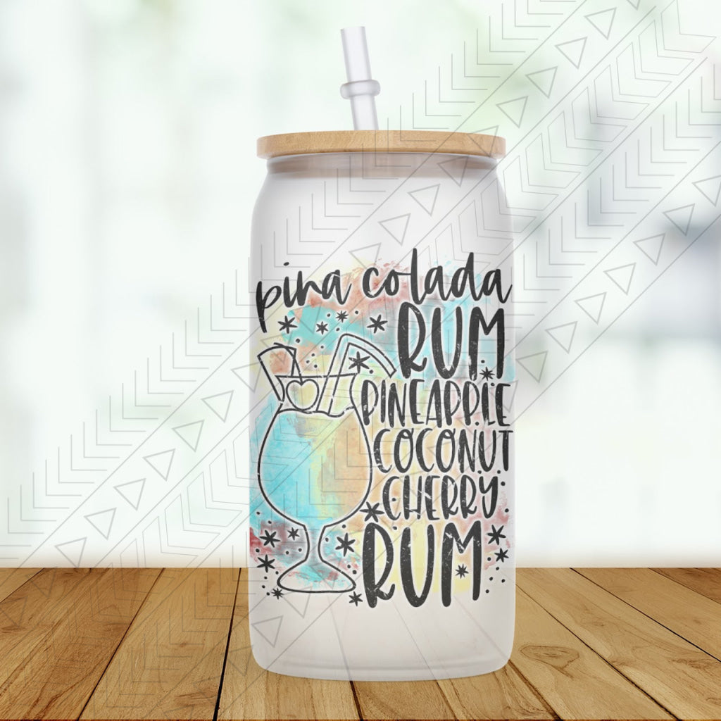 Pina Colada Glass Can