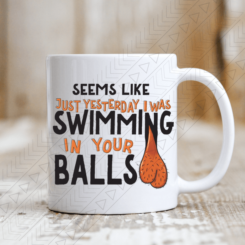 Seems Like Just Yesterday I Was Swimming Ceramic Mug 11Oz / Dark Mug