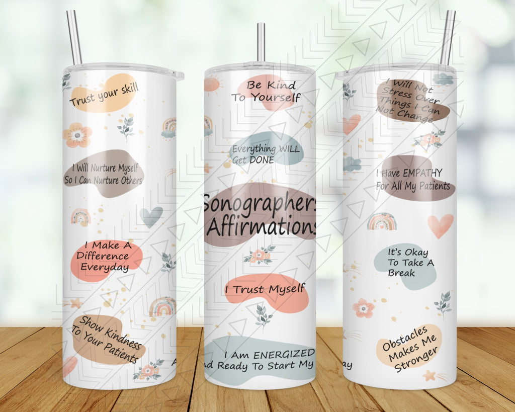 Sonographers Affirmations Tumbler