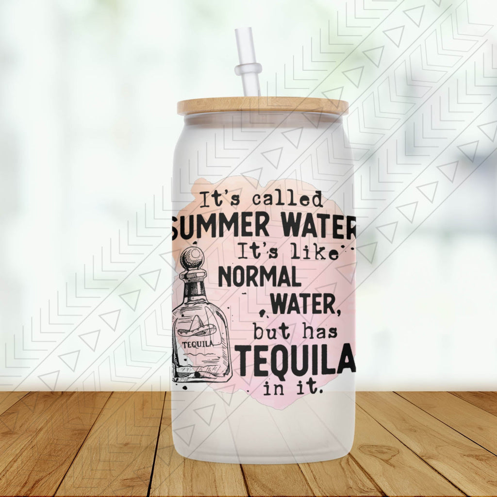 Summer Water Frosted Glass / Tequila Glass Can