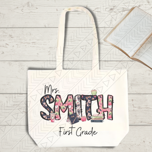 Teacher Name Tote Tote