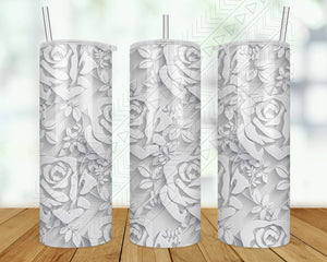 White Roses Tumbler