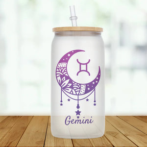 Zodiac Signs Glass Tumbler