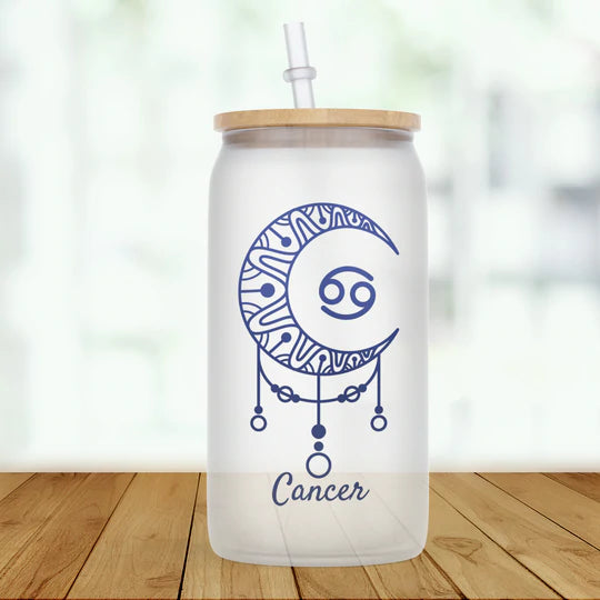 Zodiac Signs Glass Tumbler