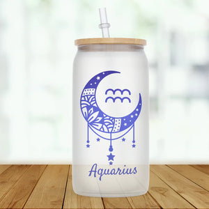 Zodiac Signs Glass Tumbler