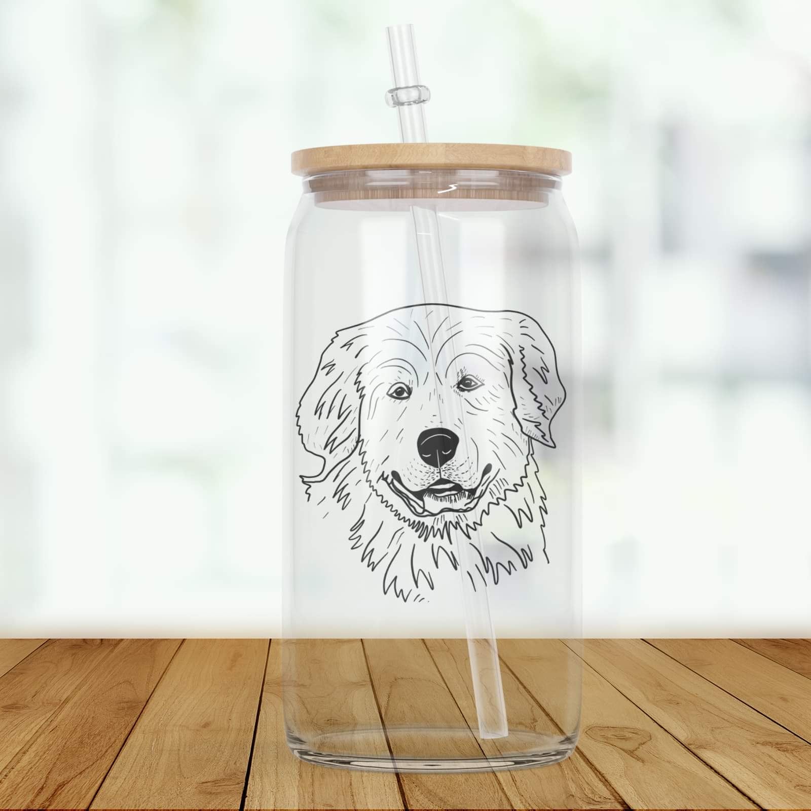 Custom Dog Glass Tumbler