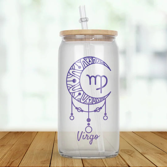 Zodiac Signs Glass Tumbler