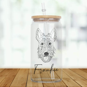 Custom Dog Glass Tumbler