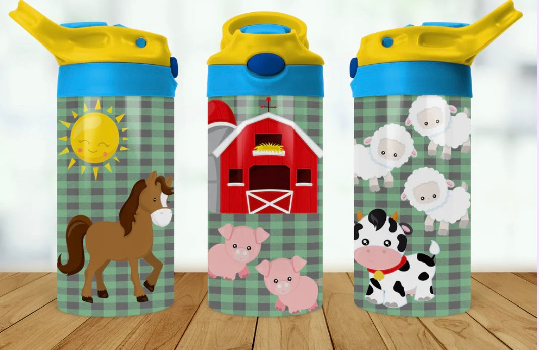 Farm Personalized Kids Bottle