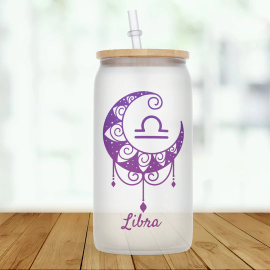 Zodiac Signs Glass Tumbler