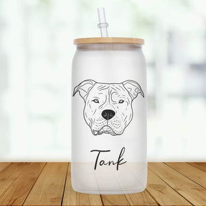 Custom Dog Glass Tumbler