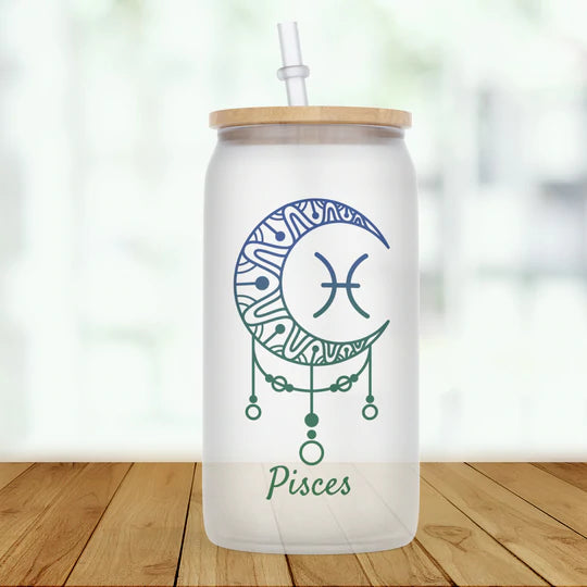 Zodiac Signs Glass Tumbler