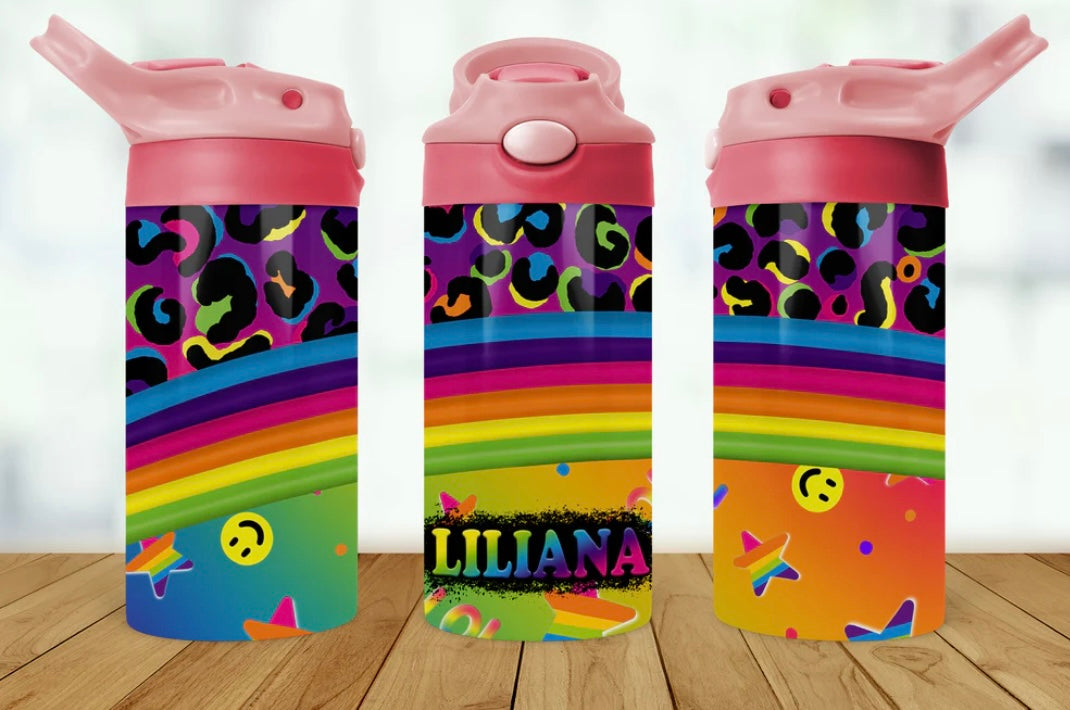 Rainbow Personalized Kids Bottle